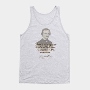 Edgar Allan Poe Quote Tank Top